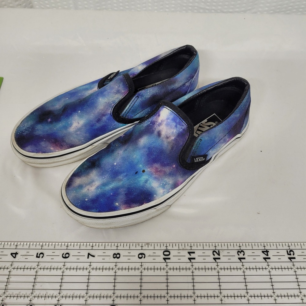 Vans‎ Classic Slip-On Galaxy Cosmic Blue Purple Sneakers Mens 4.5 Womens 6.0